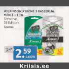 WILKINSON XTREME 3 RASEERIJA MEN 3 + 1 TK