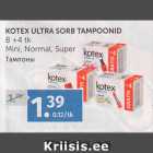 KOTEX ULTRA SORB TAMPOONID