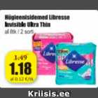 Hügieenisidemed Libresse Invisible Ultra Thin