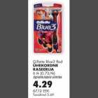 Allahindlus - Gillette Blue3 Red Ühekordne raseerija
