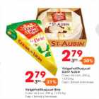 Valgehallitusjuust Brie Coeur de Lion, 200 g; Valgehallitusjuust Saint Aubin Coeur de Lion, 200 g