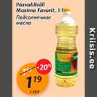 Allahindlus - Päevalilleõli Maxima Favorit, 1 l