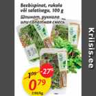 Beebispinat, rukola või salatisegu, 100 g