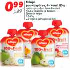 Allahindlus - Milupa
puuviljapüree, 4+ kuud, 80 g