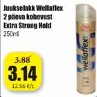 Juukselakk Wellaflex 2 päeva kohevust Extra Strong Hold 250 ml