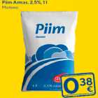 Allahindlus - Piim Armas, 2,5%, 1 l
