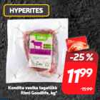Kondita vasika tagatükk
Rimi Goodlife, kg*
