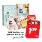 Выбор пасты ICA i love eco, 400 г-1 кг