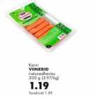 Viinerid naturaalkestas 300g