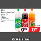 Allahindlus - Rimi 
karboniseeritud 
jook, 2 l