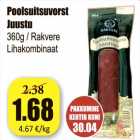 Allahindlus - Poolsuitsuvorst Juustu