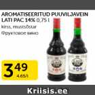 Allahindlus - AROMATISEERITUD PUUVILJAVEIN LATI PAC