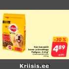 Allahindlus - Kuiv koerasööt
looma- ja linnulihaga
Pedigree , 2,6 kg*