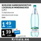 BORJOMI KARBONISEERITUD LOODUSLIK MINERAALVESI 1,25 L