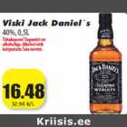 Allahindlus - Viski Jack Daniel´s
40%,0,5L