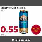 Allahindlus - Meistrite Gildi hele õlu
0,5 L