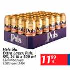 Alkohol - Hele õlu Extra lager, Puls