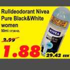 Allahindlus - Rulldeodorant Nivea Pure Black%White women
