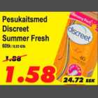 Allahindlus - Pesukaitsmed Discreet Summer Fresh