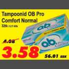 Allahindlus - Tampoonid OB Pro Comfort Normal