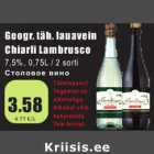 Geogr.täh.lauavein Chiarli Lambrusco