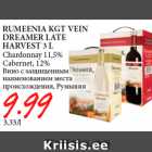 RUMEENIA KGT VEIN
DREAMER LATE
HARVEST 3 L