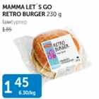 Allahindlus - MAMMA LET´S GO RETRO BURGER 230 G