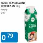 Allahindlus - FARMI KLASSIKALINE KEEFIR 2,5%, 1 KG