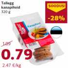 Allahindlus - Tallegg
kanapihvid
320 g