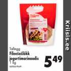 Allahindlus - Tallegg
Fileešašlõkk
jogurtimarinaadis
1 kg