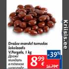 Allahindlus - Dražee mandel tumedas šokolaadis V.Pergale, 1 kg