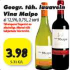 Geogr. täh. lauavein Vina Mairo al 12,5%,0,75L,2sorti