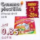 Gamma
plastiliin
erinevad värvid
10 tk