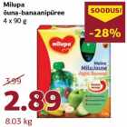 Яблочно-банановое пюре
Milupa 4 х 90 г