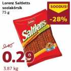 Allahindlus - Lorenz Saltletts
soolakõrsik
75 g