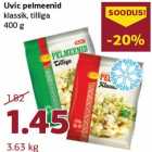 Пельмени
Uvic классические,с укропом
400 г