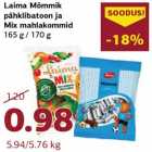 Laima Mõmmik
pähklibatoon ja
Mix mahlakommid
