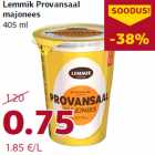 Allahindlus - Lemmik Provansaal
majonees
405 ml