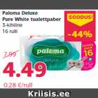 Allahindlus - Paloma Deluxe
Pure White tualettpaber