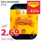 Kikas juustupallid
300 g