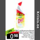 WC puhastusvahend
Cillit Lemon 750ml
