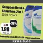 Шампуни Head & Shoulders
2 в 1