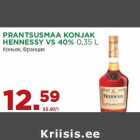 Allahindlus - PRANTSUSMAA KONJAK
HENNESSY VS