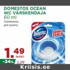 Allahindlus - DOMESTOS OCEAN
WC VÄRSKENDAJA
60 ml