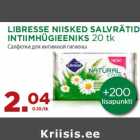 LIBRESSE NIISKED SALVRÄTID
INTIIMHÜGIEENIKS 20 tk