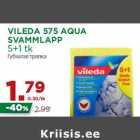 VILEDA 575 AQUA
SVAMMLAPP
5+1 tk
