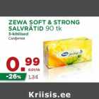 Allahindlus - ZEWA SOFT & STRONG
SALVRÄTID