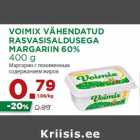 Магазин:Maksimarket, Konsum, AjaO,Скидка:Маргарин с пониженным
содержанием жиров