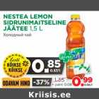 Allahindlus - NESTEA LEMON 
SIDRUNIMAITSELINE 
JÄÄTEE 1,5 L