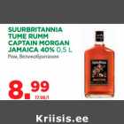 Allahindlus - SUURBRITANNIA 
TUME RUMM 
CAPTAIN MORGAN 
JAMAICA 40% 0,5 L
